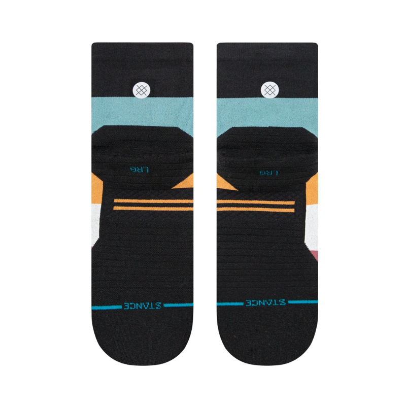 Stance Performance Run-Light Cushion Percy Socks in Washed Black-2